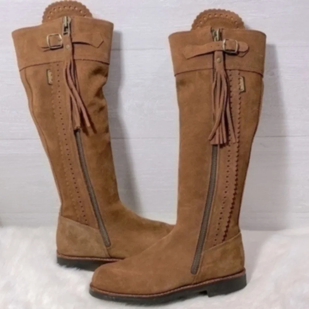 Valverde Del Camino tall suede women’s boot size 38 color Brown